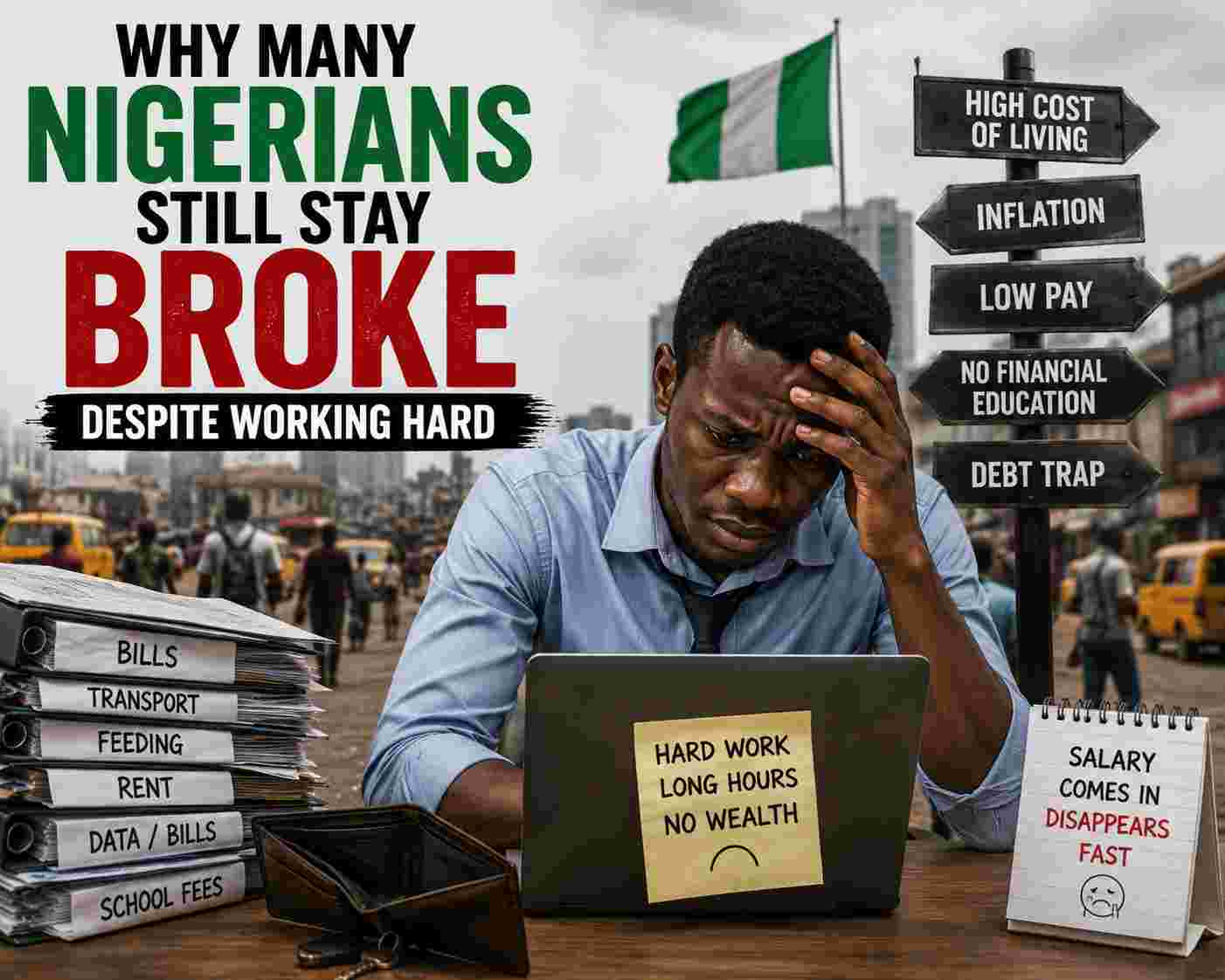 Why Many Nigerians Still Stay Broke Despite Working Hard