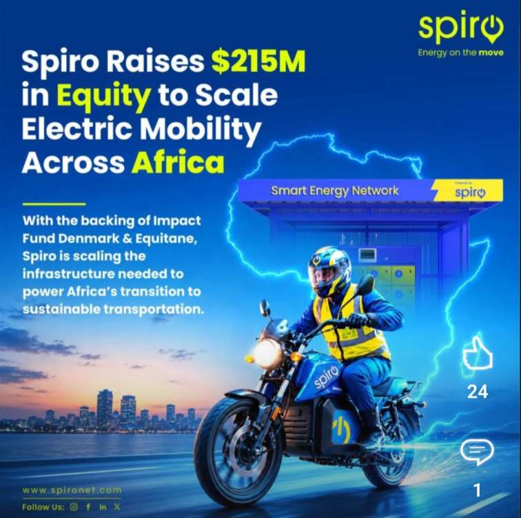 SPIRO Secures $215 Million to Accelerate Electric Mobility Across Africa