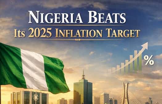 Nigeria Beats Its 2025 Inflation Target as Headline Rate Falls to 14.45%