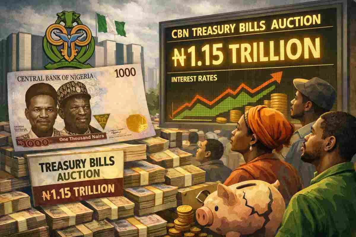 What the CBN’s ₦1.15 Trillion Treasury Bills Auction Really Means for Nigerians