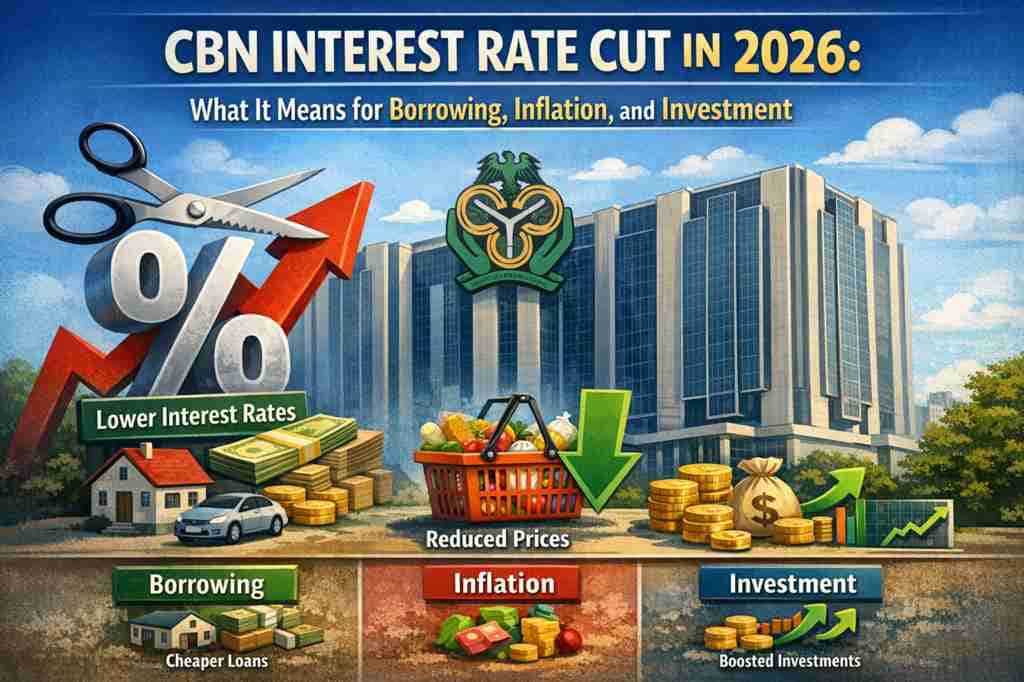 CBN Interest Rate Cut in 2026: What It Means for Borrowing, Inflation, and Investment